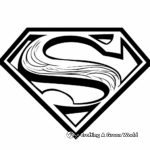 Superman Logo Coloring Sheets 1
