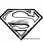 Superman Logo Coloring Sheets 3