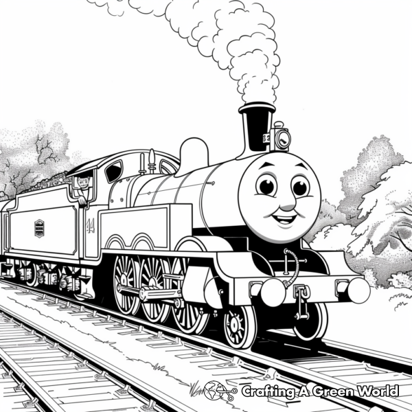 Thomas The Train Coloring Pages - Free & Printable!