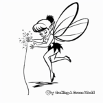 Tinkerbell Casting Magic Coloring Pages 2