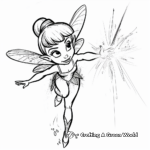 Tinkerbell Casting Magic Coloring Pages 4