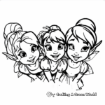 Tinkerbell Fairy Friends Coloring Pages 2