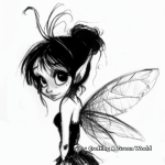 Tinkerbell in Thought: Dreamy Coloring Pages 2