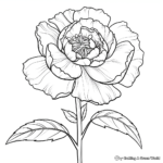 Unwind with Peony Flower Coloring Pages for Adults 1