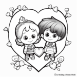 Valentine's Card Coloring Pages 3