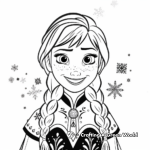 Vibrant Anna Frozen 2 Drawing Sheets 4