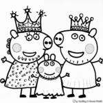 Whimsical Peppa Pig Fairy Princess Coloring Pages 4