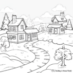 Winter Wonderland Coloring Pages 4