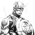 Young Captain America: Steve Rogers Coloring Pages 3
