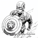 Young Captain America: Steve Rogers Coloring Pages 4