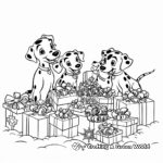 101 Dalmatians Christmas Edition Coloring Pages 1