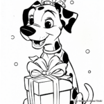 101 Dalmatians Christmas Edition Coloring Pages 3