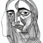 Abstract Artistic Joan of Arc Coloring Pages 3