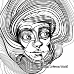 Abstract Artistic Joan of Arc Coloring Pages 4