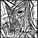 Abstract Knight Coloring Pages for Artists 2