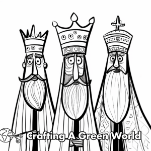 Wise Men Coloring Pages - Free &amp; Printable!