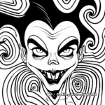 Abstract Vampire Coloring Pages for Artists 1