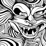 Abstract Vampire Coloring Pages for Artists 4