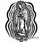 Abstract Virgen de Guadalupe Coloring Pages for Artists 2