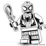 Action-packed Lego Spiderman Coloring Pages 2