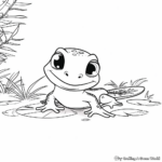 Adorable Bruni the Salamander Coloring Pages 2