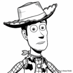 Adorable Woody Cowboy Coloring Pages 1