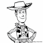 Adorable Woody Cowboy Coloring Pages 2