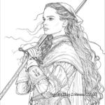 Adult-Focused Detailed Joan of Arc Coloring Pages 2