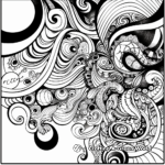 Adult Renaissance Inspired Abstract Coloring Pages 3