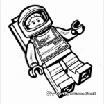 Adventurous Lego Astronaut Coloring Pages 3