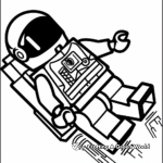 Adventurous Lego Astronaut Coloring Pages 4