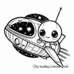 Alien Spaceship Coloring Pages 1