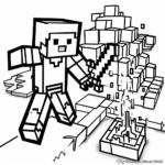 Alluring Enderman Minecraft Logo Páginas para colorear 4