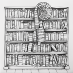 Amazing Spiral Bookshelf Coloring Pages 2
