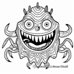 Amusing Zigzag Monster Coloring Pages 4