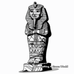 Ancient Egyptian Mummy Coloring Pages 1