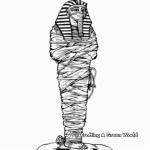 Ancient Egyptian Mummy Coloring Pages 2