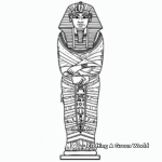 Ancient Egyptian Mummy Coloring Pages 4
