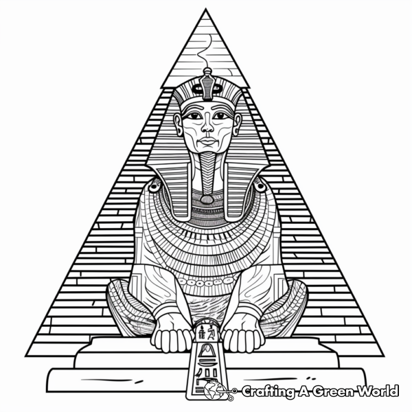 Pharaoh Coloring Pages - Free &amp; Printable!