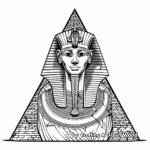 Ancient Pharaoh and Pyramid Coloring Pages 4