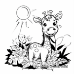 Animal Themed Sticker Coloring Pages 4