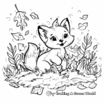Animals in Autumn Coloring Pages 3