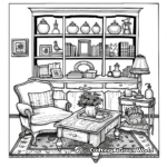 Antique Furniture Coloring Pages 2