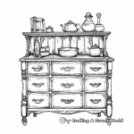 Antique Furniture Coloring Pages 3