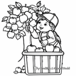 Apple Picking Season Coloring Pages 2