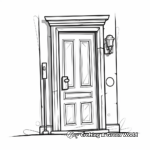 Artistic Abstract Roblox Door Coloring Pages 3