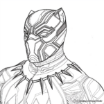 Artistic Black Panther Coloring Pages for Adults 3