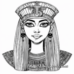 Artistic Cleopatra Abstract Coloring Pages 2