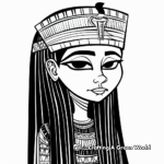 Artistic Cleopatra Abstract Coloring Pages 3