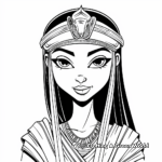 Artistic Cleopatra Abstract Coloring Pages 4